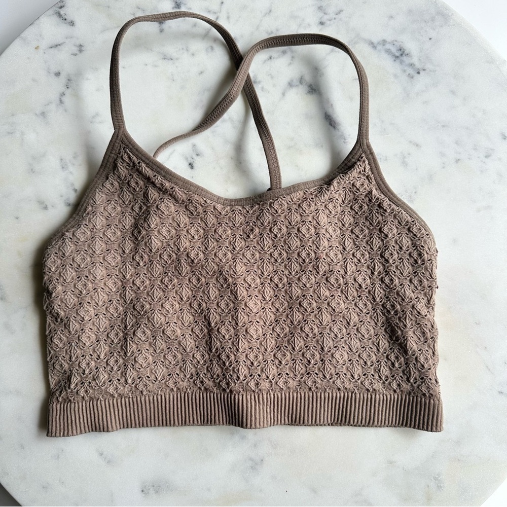 Colsie Brown Bralette Adjustable Tank Top Size Small